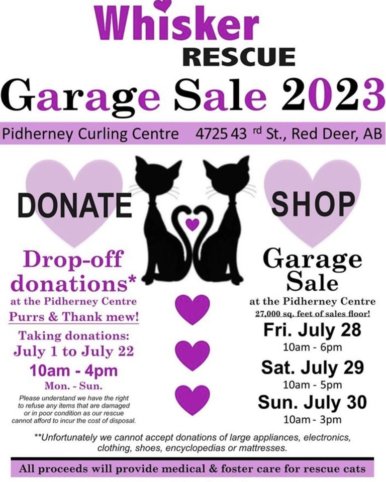 Whisker Rescue Garage Sale 2023